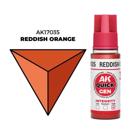 AK - Peinture Quick Gen : Reddish Orange - 18 ml