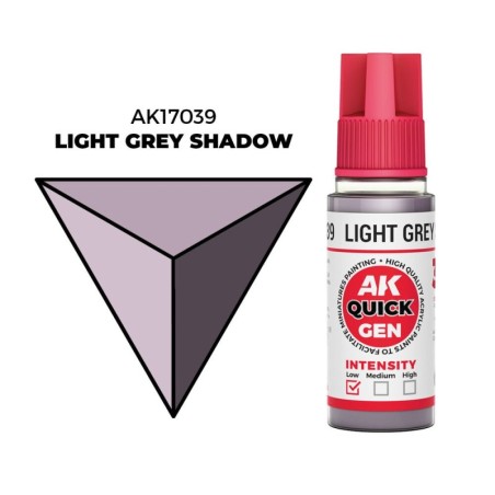 AK - Peinture Quick Gen : Light Grey Shadow - 18 ml