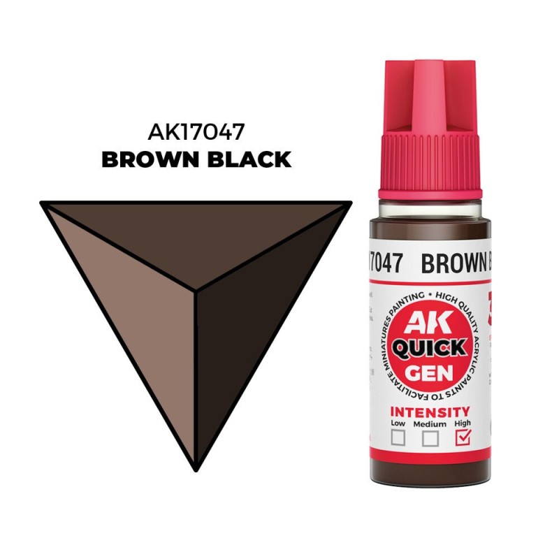 AK - Peinture Quick Gen : Brown Black - 18 ml
