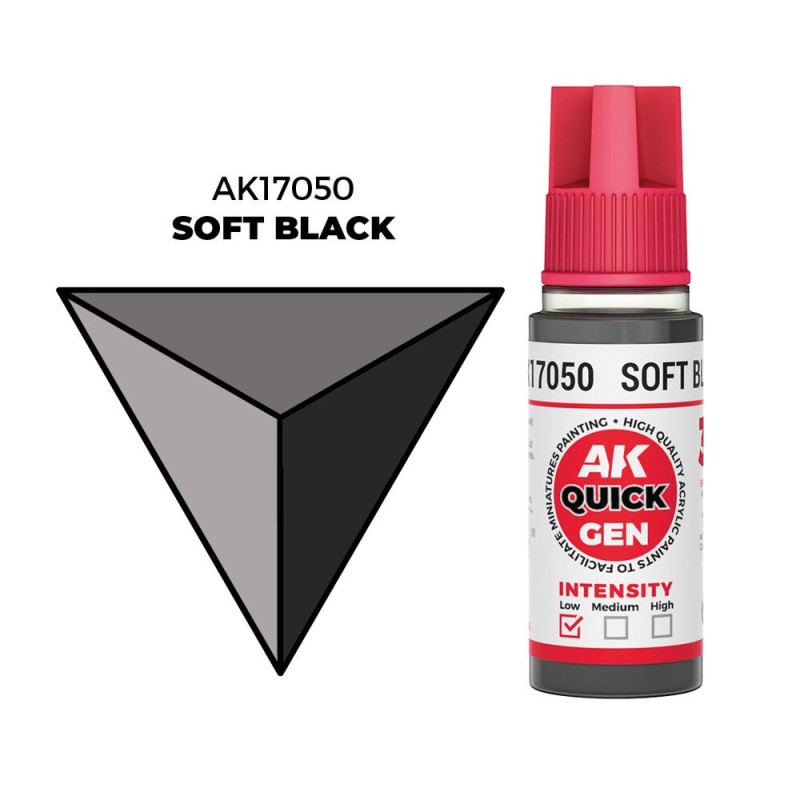 AK - Peinture Quick Gen : Soft Black - 18 ml
