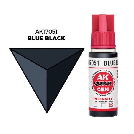 AK - Peinture Quick Gen : Blue Black - 18 ml