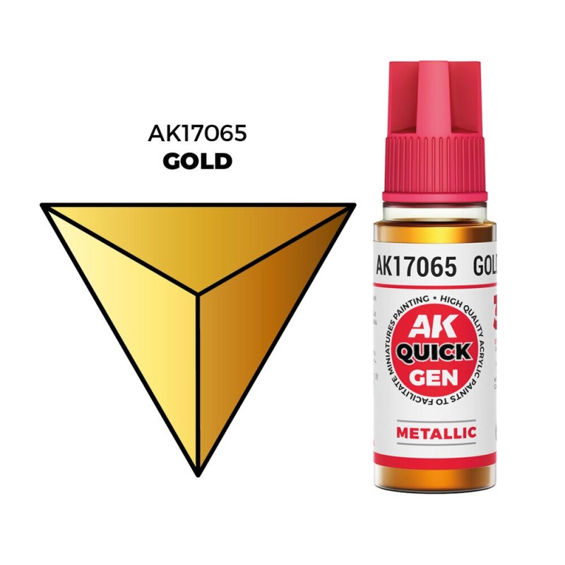 AK - Peinture Quick Gen : Gold - 18 ml