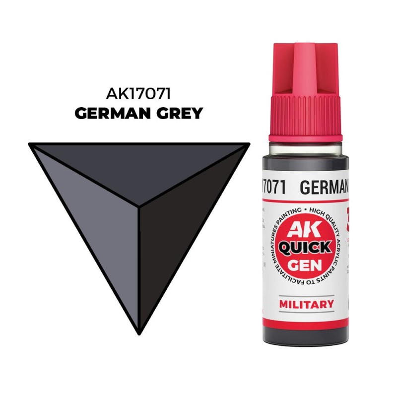 AK - Peinture Quick Gen : German Grey - 18 ml