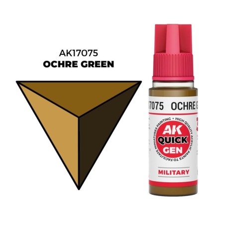 AK - Peinture Quick Gen : Ochre Green - 18 ml