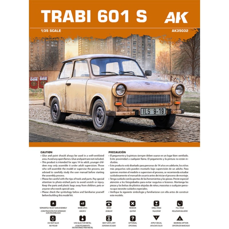  AK - Kit de modélisme : Trabi 601 S