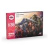 AK - Set de peintures Quick Gen : Quick Paint - 36 Colors (+2 Free Brushes)