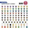  AK - Set de peintures Quick Gen : Quick Paint Combo - 100 Colors (80 + 20 + 3 Free Brushes + 1 Medium 18 ml)