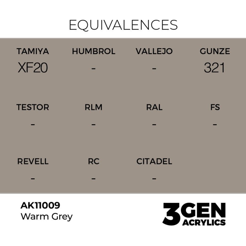  AK - Peinture 3gen : Warm Grey - 17 ml