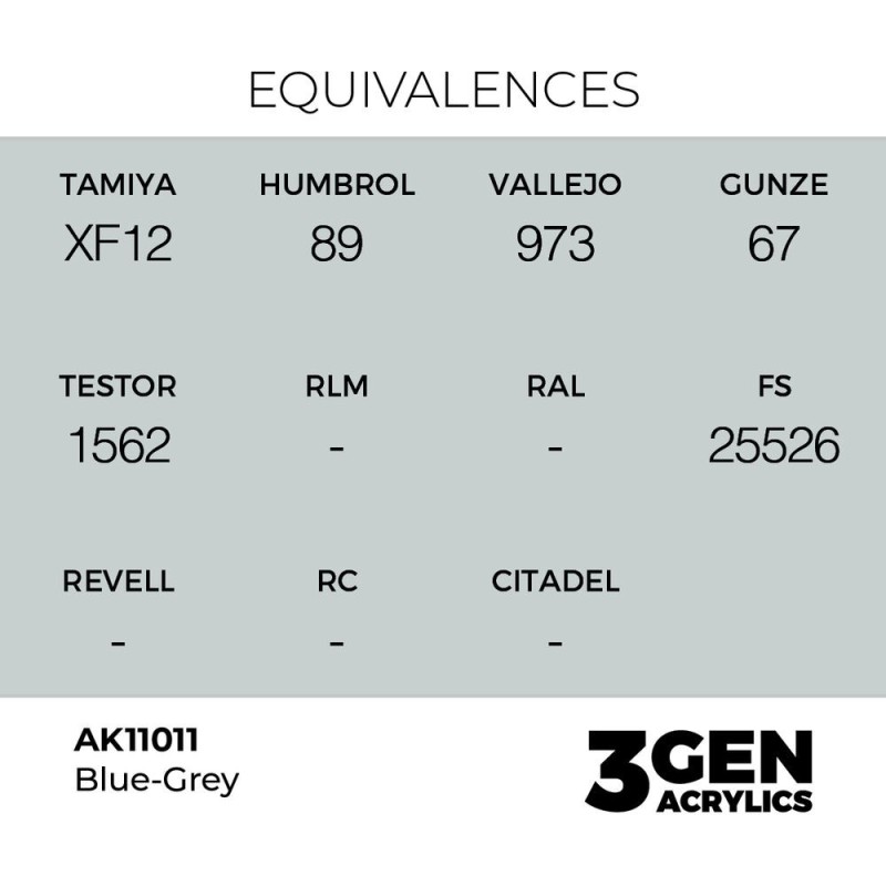  AK - Peinture 3gen : Blue - Grey - 17 ml