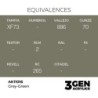  AK - Peinture 3gen : Grey - Green - 17 ml