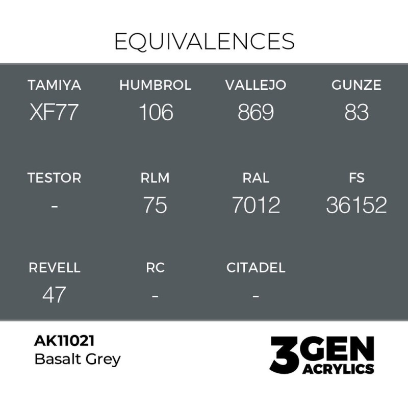  AK - Peinture 3gen : Basalt Grey - 17 ml