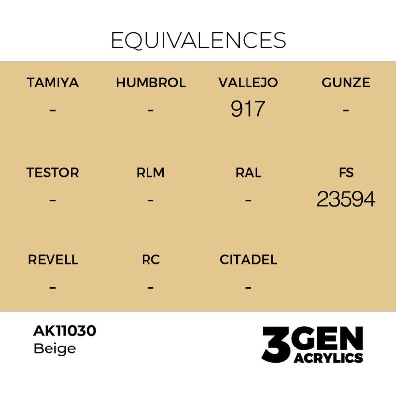  AK - Peinture 3gen : Beige - 17 ml