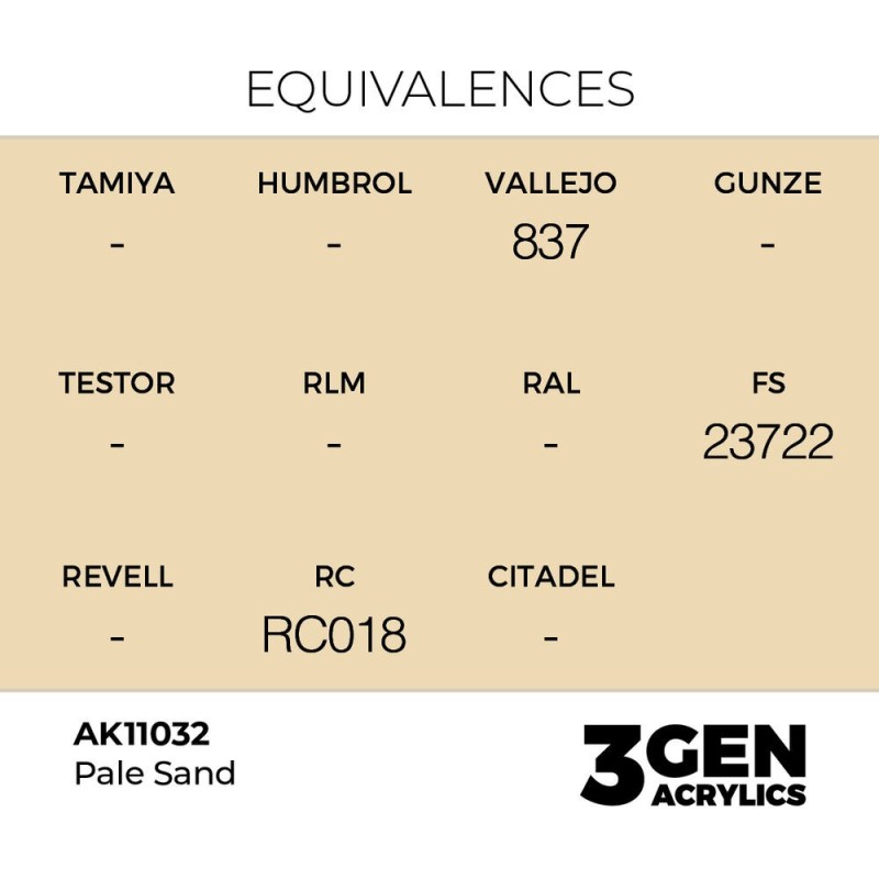  AK - Peinture 3gen : Pale Sand - 17 ml