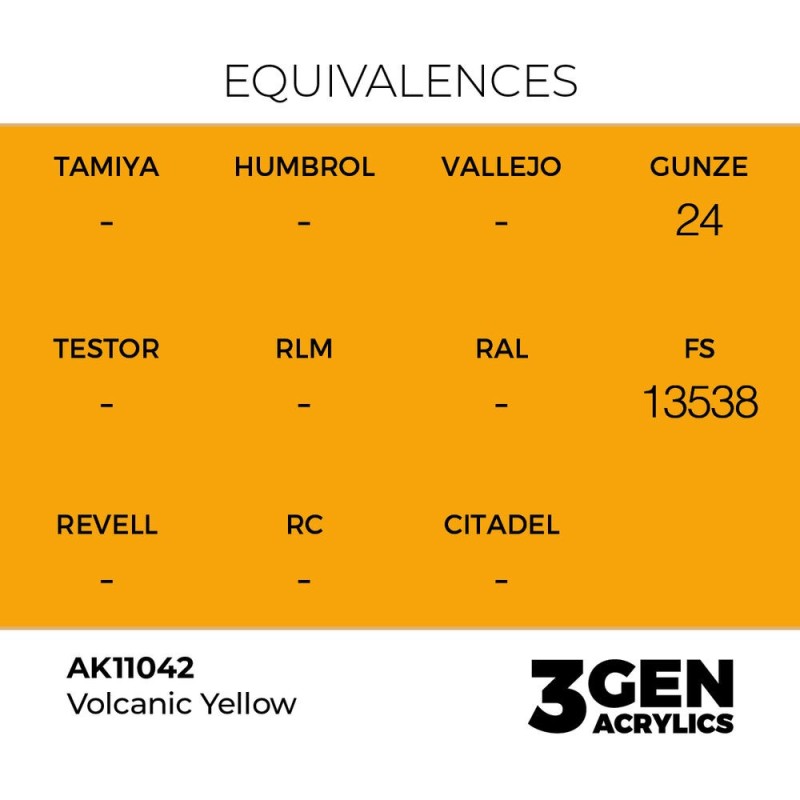  AK - Peinture 3gen : Volcanic Yellow - 17 ml
