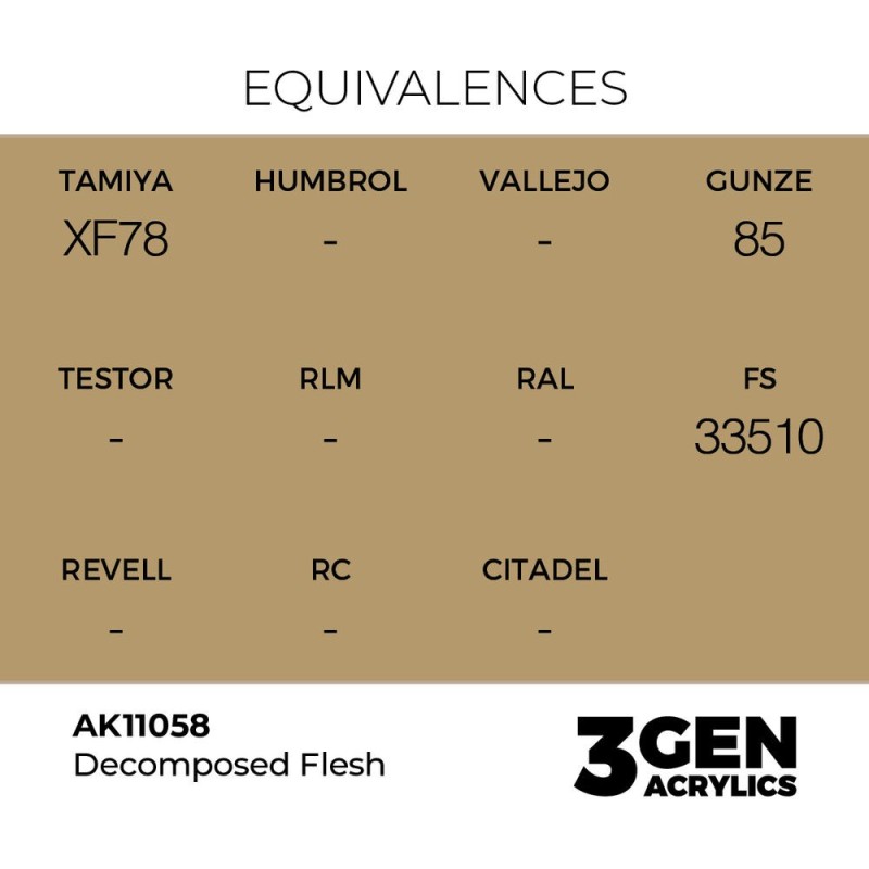  AK - Peinture 3gen : Decomposed Flesh - 17 ml