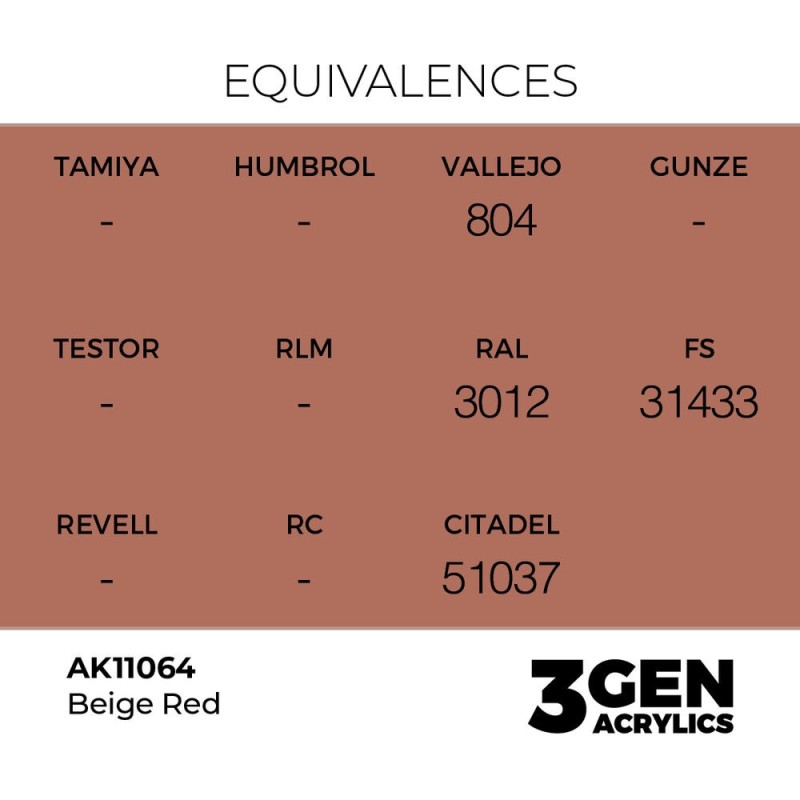  AK - Peinture 3gen : Beige Red - 17 ml
