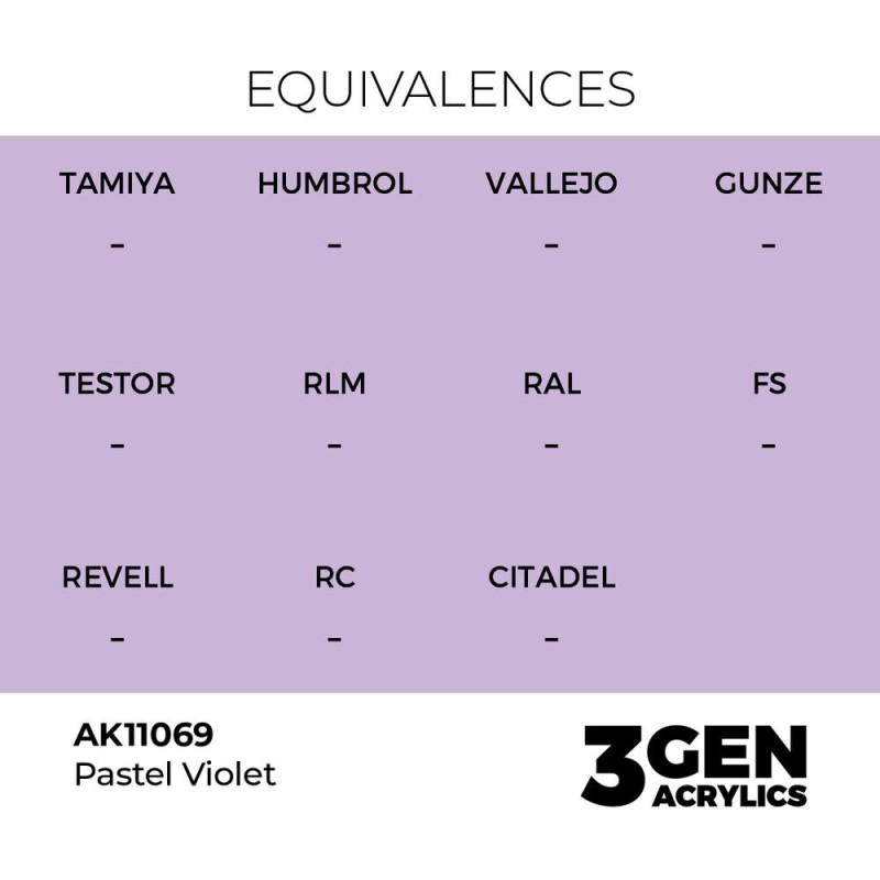  AK - Peinture 3gen : Pastel Violet - 17 ml