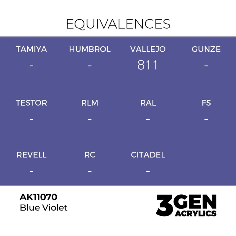  AK - Peinture 3gen : Blue Violet - 17 ml