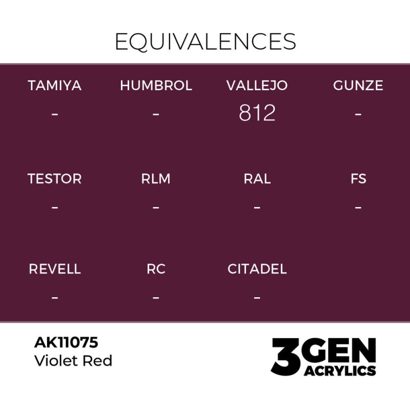  AK - Peinture 3gen : Violet Red - 17 ml