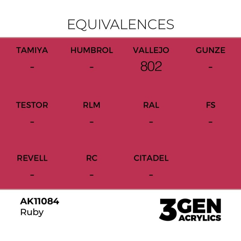  AK - Peinture 3gen : Ruby - 17 ml