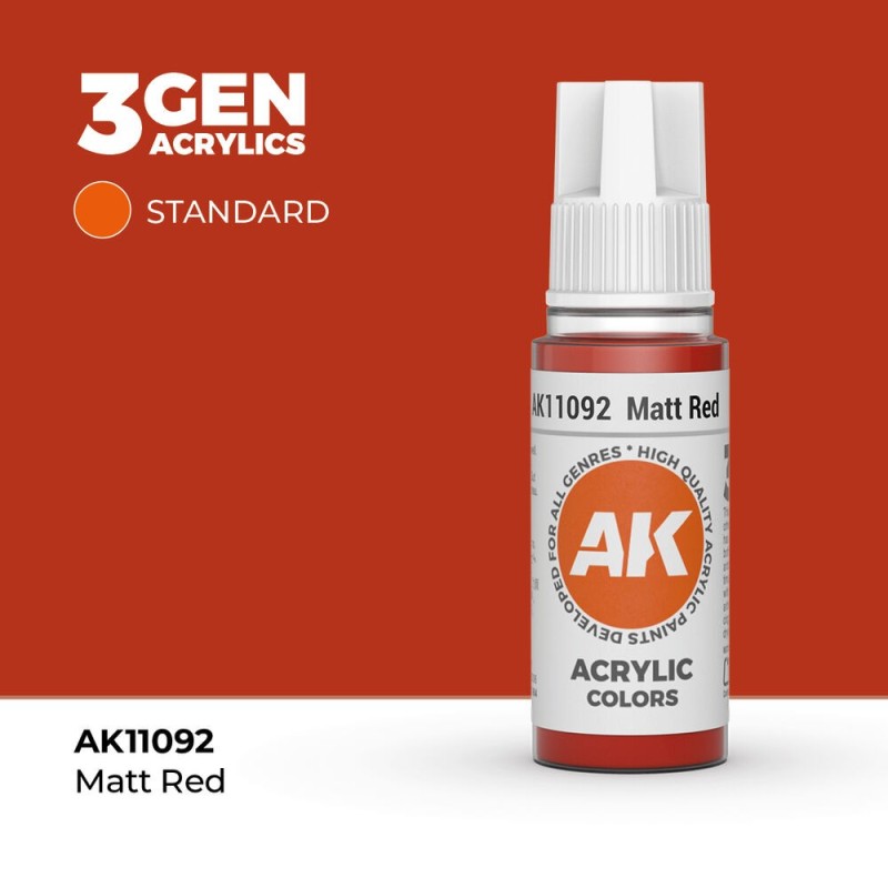 AK - Peinture 3gen : Matt Red - 17 ml