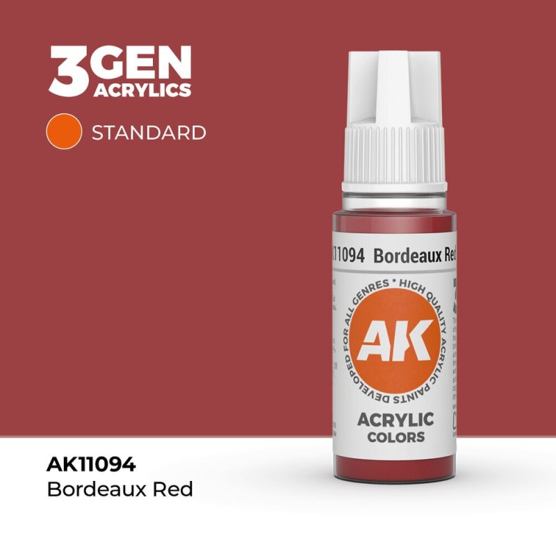 AK - Peinture 3gen : Bordeaux Red - 17 ml
