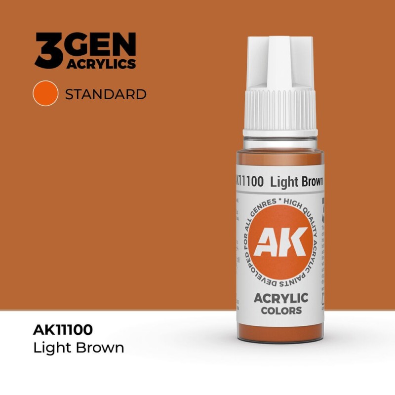 AK - Peinture 3gen : Light Brown - 17 ml