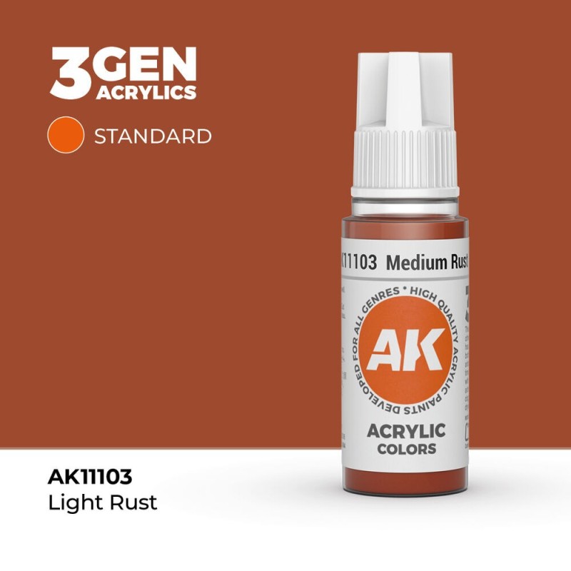 AK - Peinture 3gen : Medium Rust - 17 ml