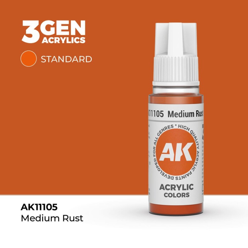 AK - Peinture 3gen : Light Rust - 17 ml