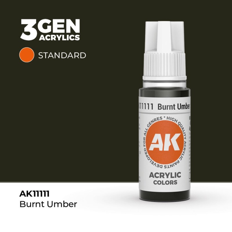 AK - Peinture 3gen : Burnt Umber - 17 ml