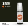 AK - Peinture 3gen : Grim Brown - 17 ml