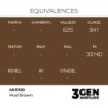  AK - Peinture 3gen : Mud Brown - 17 ml