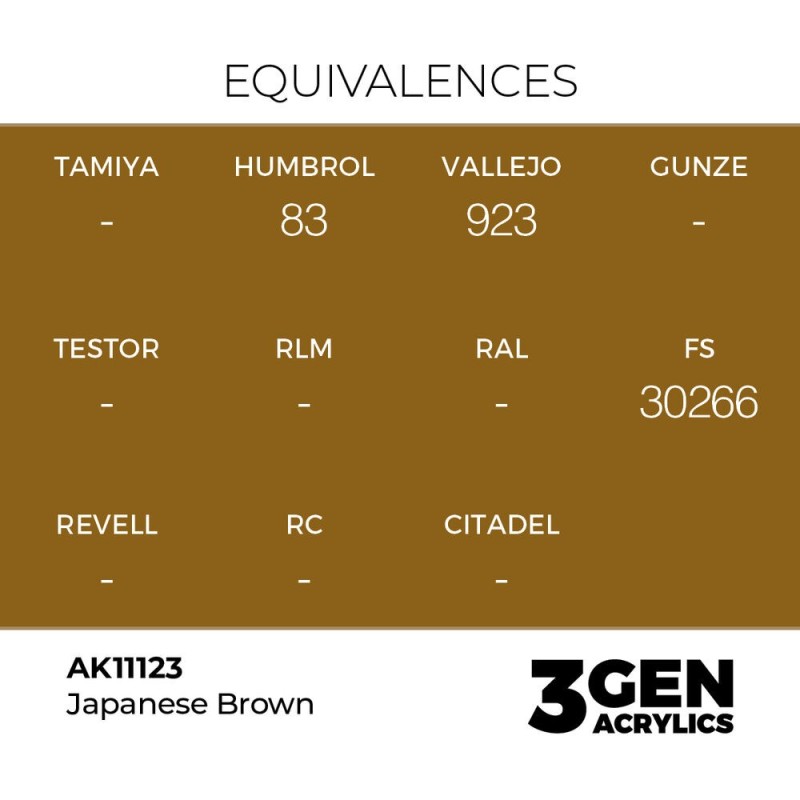  AK - Peinture 3gen : Japanese Brown - 17 ml