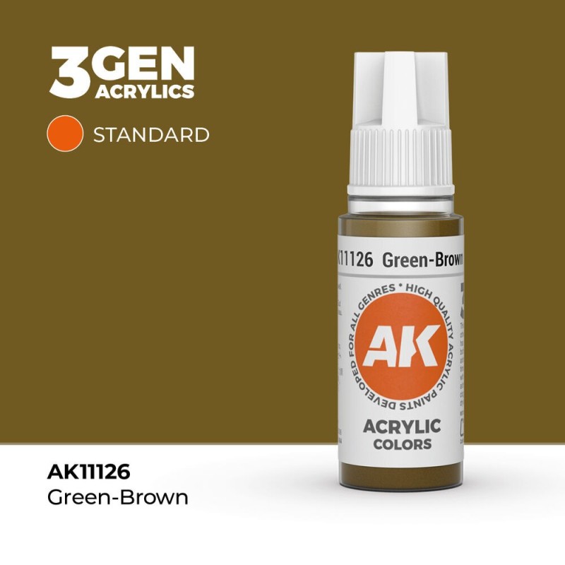 AK - Peinture 3gen : Green - Brown - 17 ml