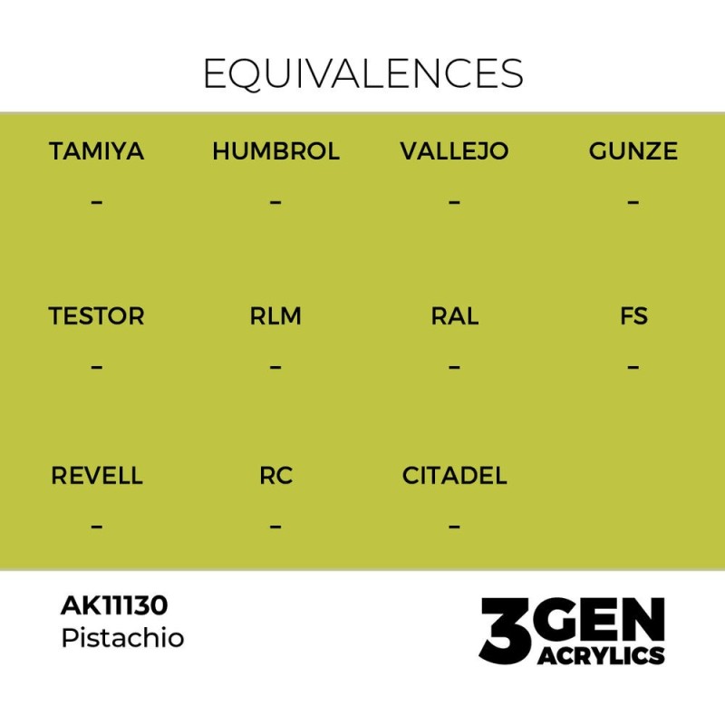  AK - Peinture 3gen : Pistachio - 17 ml