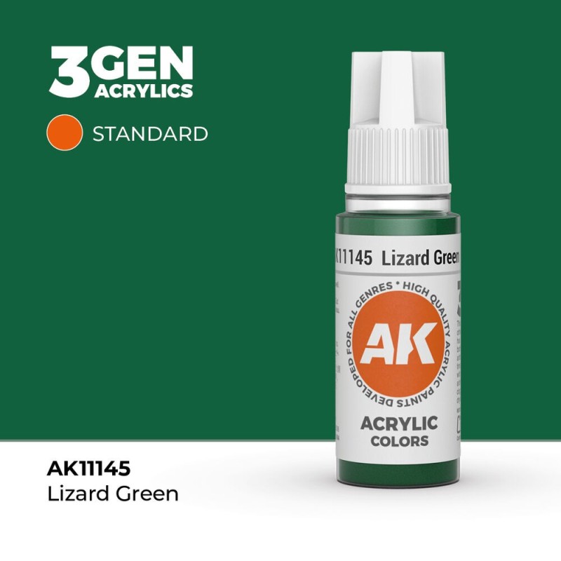 AK - Peinture 3gen : Lizard Green - 17 ml