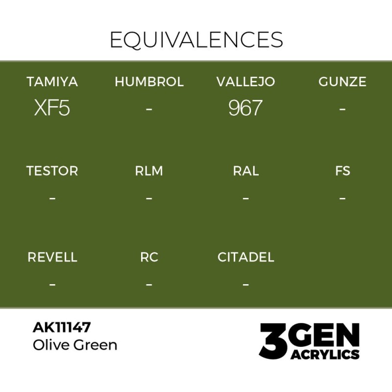  AK - Peinture 3gen : Olive Green - 17 ml