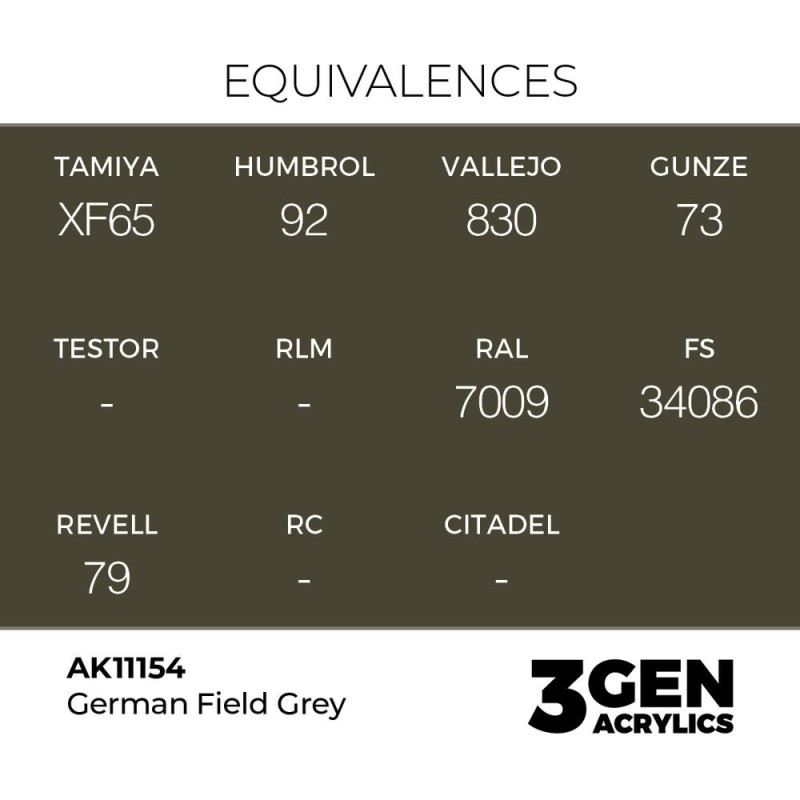  AK - Peinture 3gen : German Field Grey - 17 ml