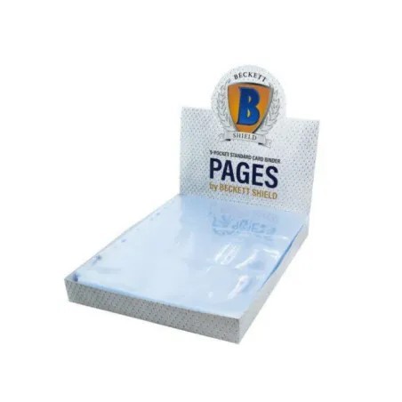 Beckett - lot de 100 pages de classeur pour cartes à collectionner 3x3
