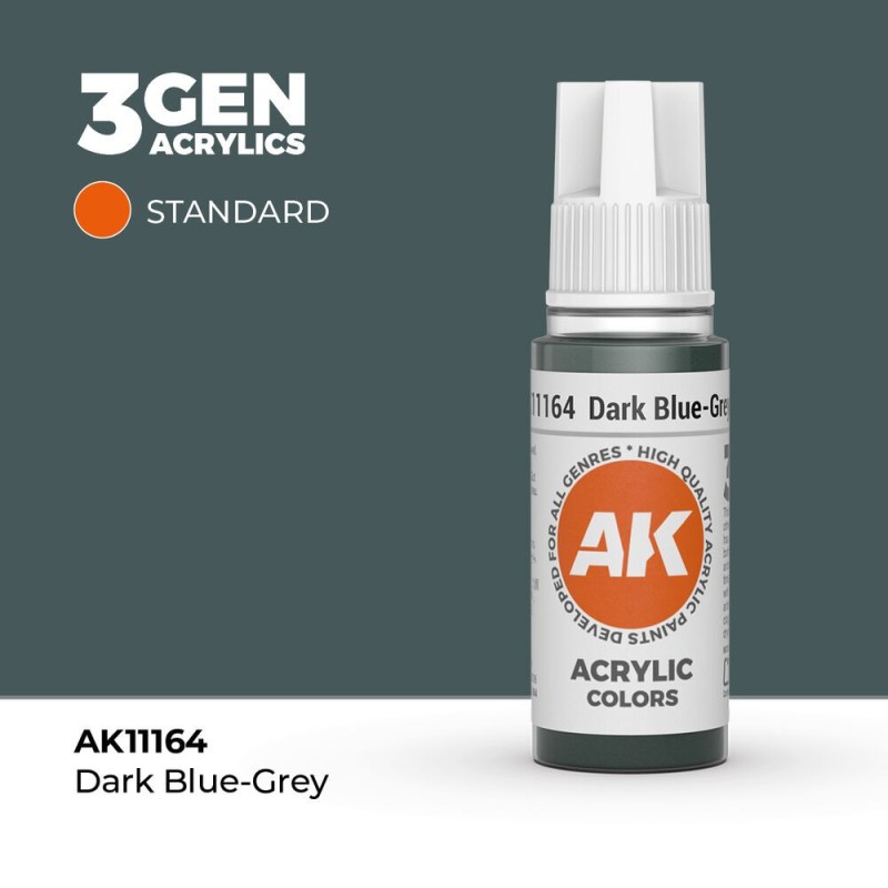 AK - Peinture 3gen : Dark Blue - Grey - 17 ml
