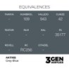  AK - Peinture 3gen : Grey - Blue - 17 ml