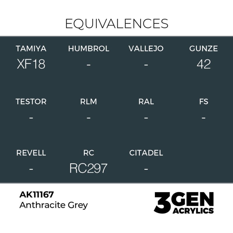  AK - Peinture 3gen : Anthracite Grey - 17 ml