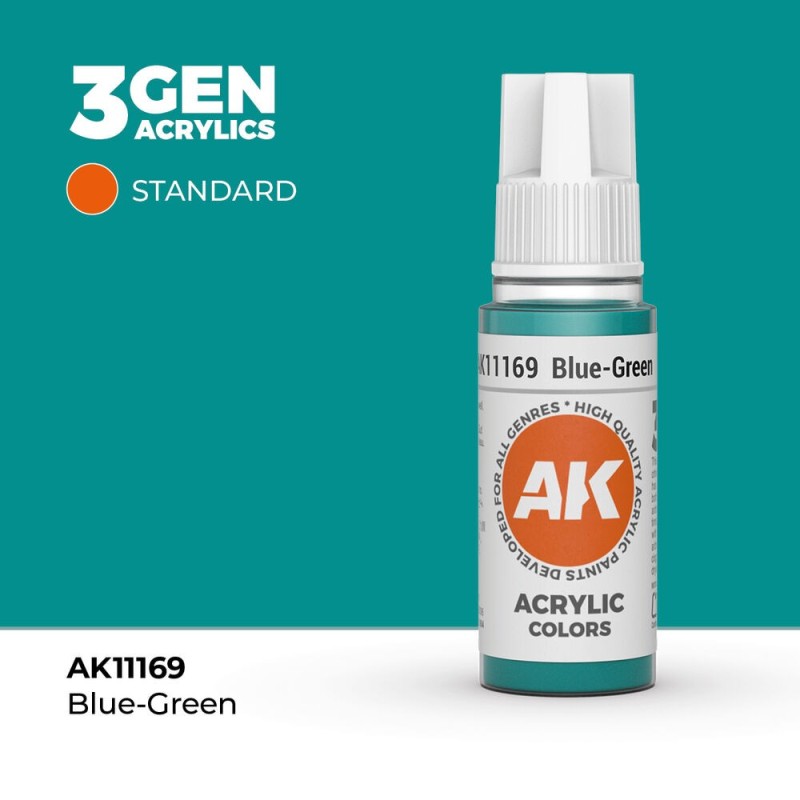 AK - Peinture 3gen : Blue - Green - 17 ml