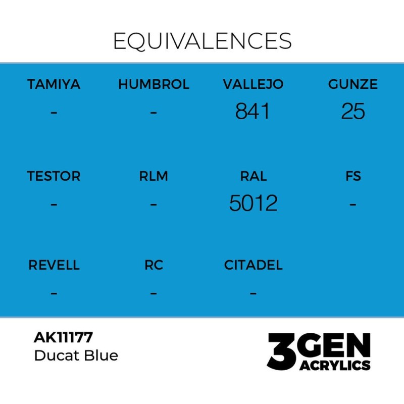  AK - Peinture 3gen : Ducat Blue - 17 ml