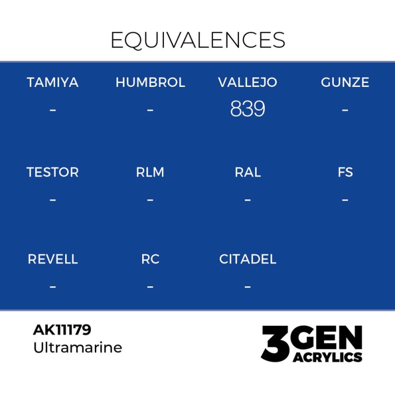  AK - Peinture 3gen : Ultramarine - 17 ml