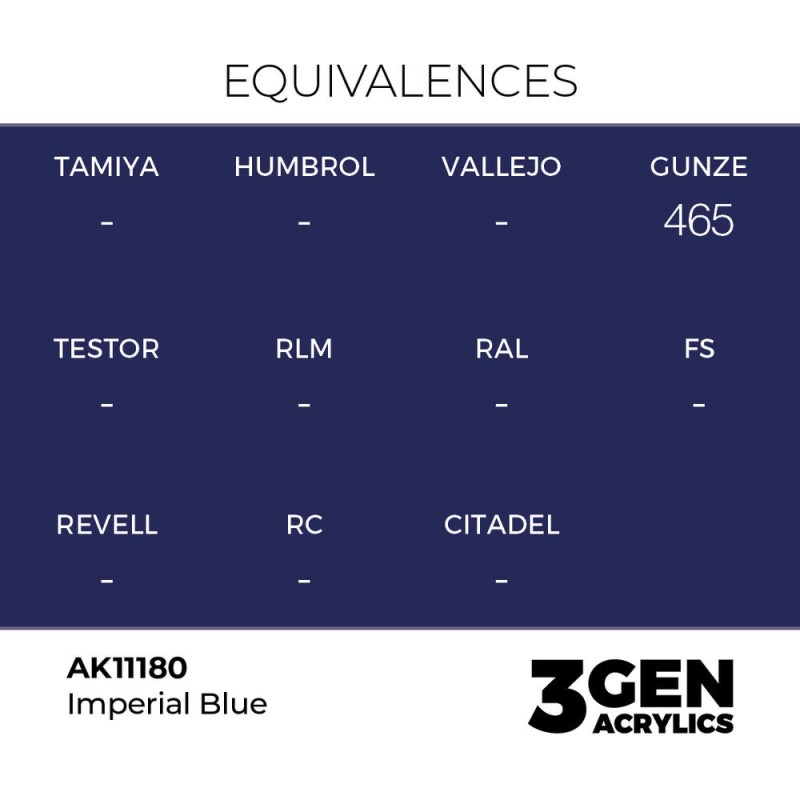  AK - Peinture 3gen : Imperial Blue - 17 ml