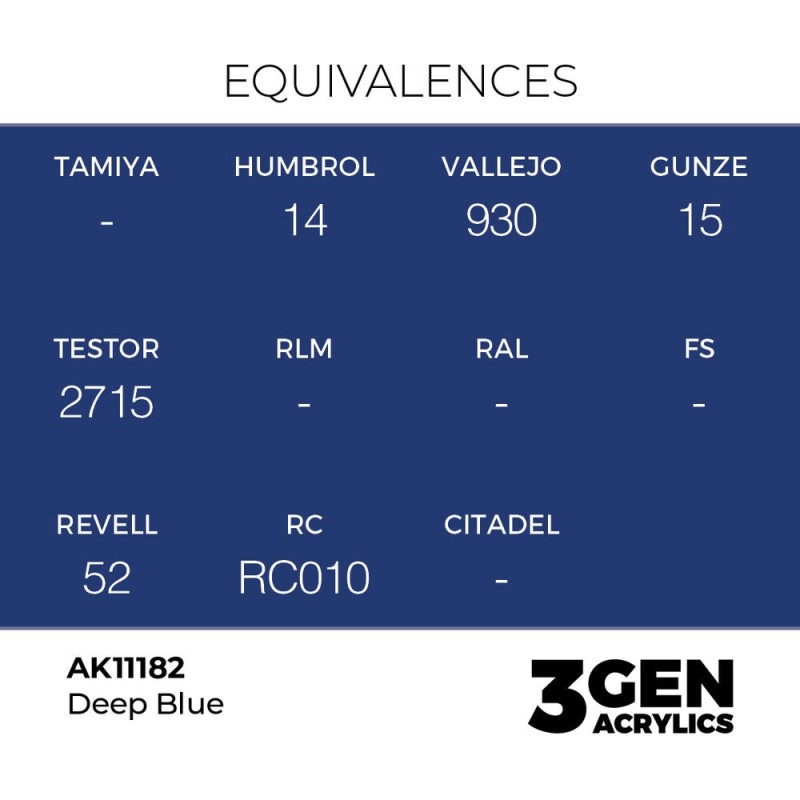  AK - Peinture 3gen : Deep Blue - 17 ml