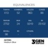 AK - Peinture 3gen : Medium Blue - 17 ml