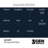  AK - Peinture 3gen : Strong Dark Blue - 17 ml