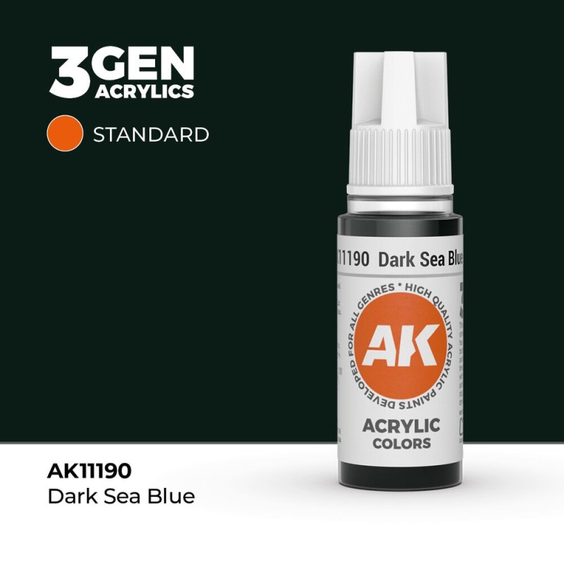AK - Peinture 3gen : Dark Sea Blue - 17 ml